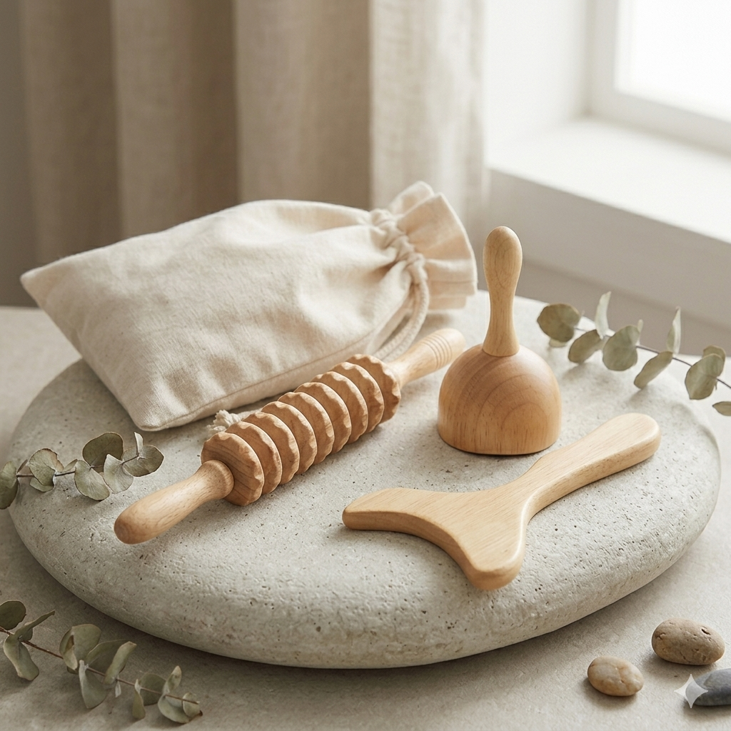 Kit Maderoterapia : Massage Bois Lymphatique