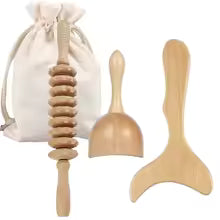 Img 1 : Kit maderoterapia massage bois lymphatique — drainage brésilien maison Lunéa
