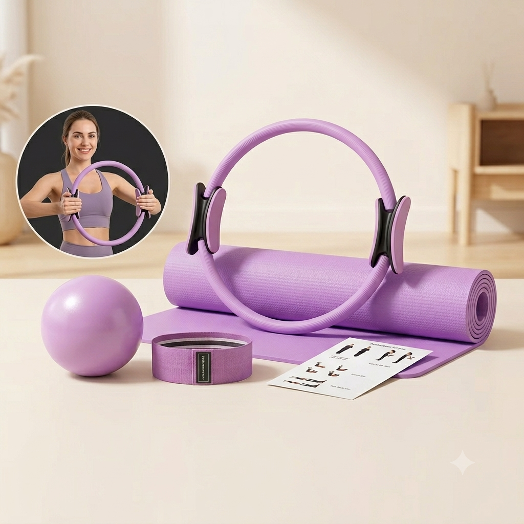Kit Bandes de Yoga & Accessoires
