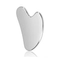 Gua Sha en acier inoxydable pour visage, cou et corps