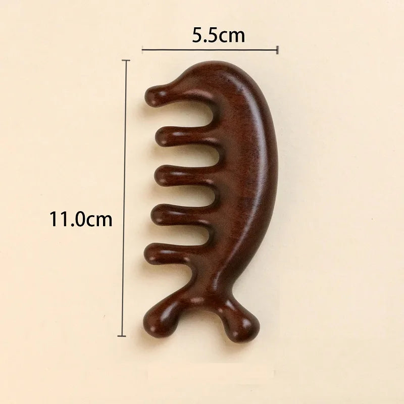 Masseur cuir chevelu en bois Lunéa - packaging
